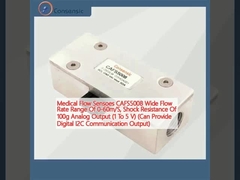 의료 흐름 센서 CAFS5008 0-60m/S의 넓은 흐름 속도 범위, 100g의 충격 저항 (1 ~ 5 V) (디지털 I2C 통신 출력을 제공할 수 있습니다)